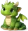 A green dragon
